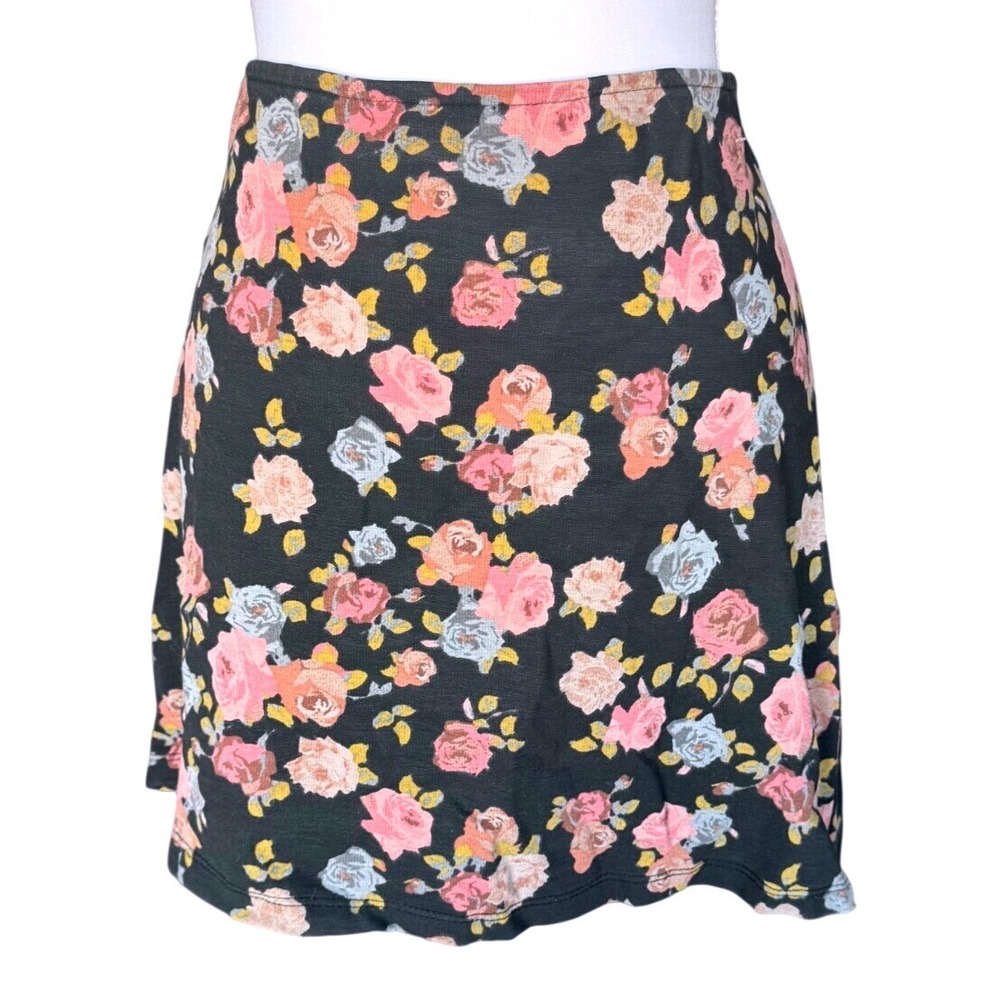 Vintage Betsey Johnson Collection Ruffle Mini Skirt Floral Coquette Y2K Size M